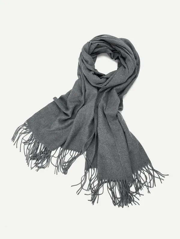 High Quality Plain Soft Wool Cashmere Scarf/Shawl