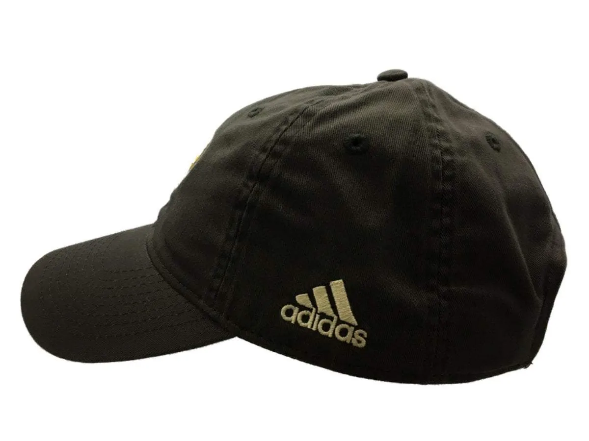 Indiana Pacers Adidas Gray Relaxed Slouch Adj. Strapback Baseball Hat Cap