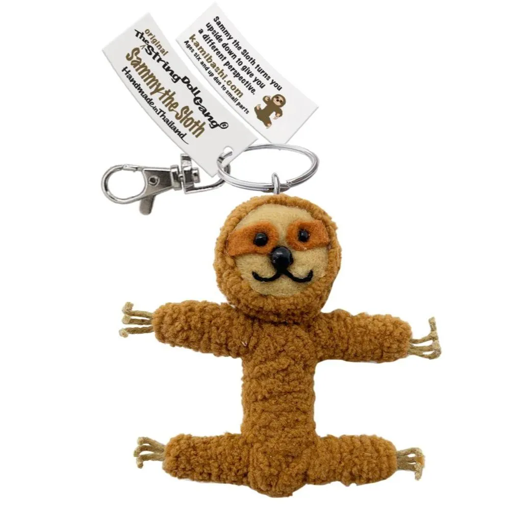 Kamibashi String Doll Keychain - Sammy the Sloth