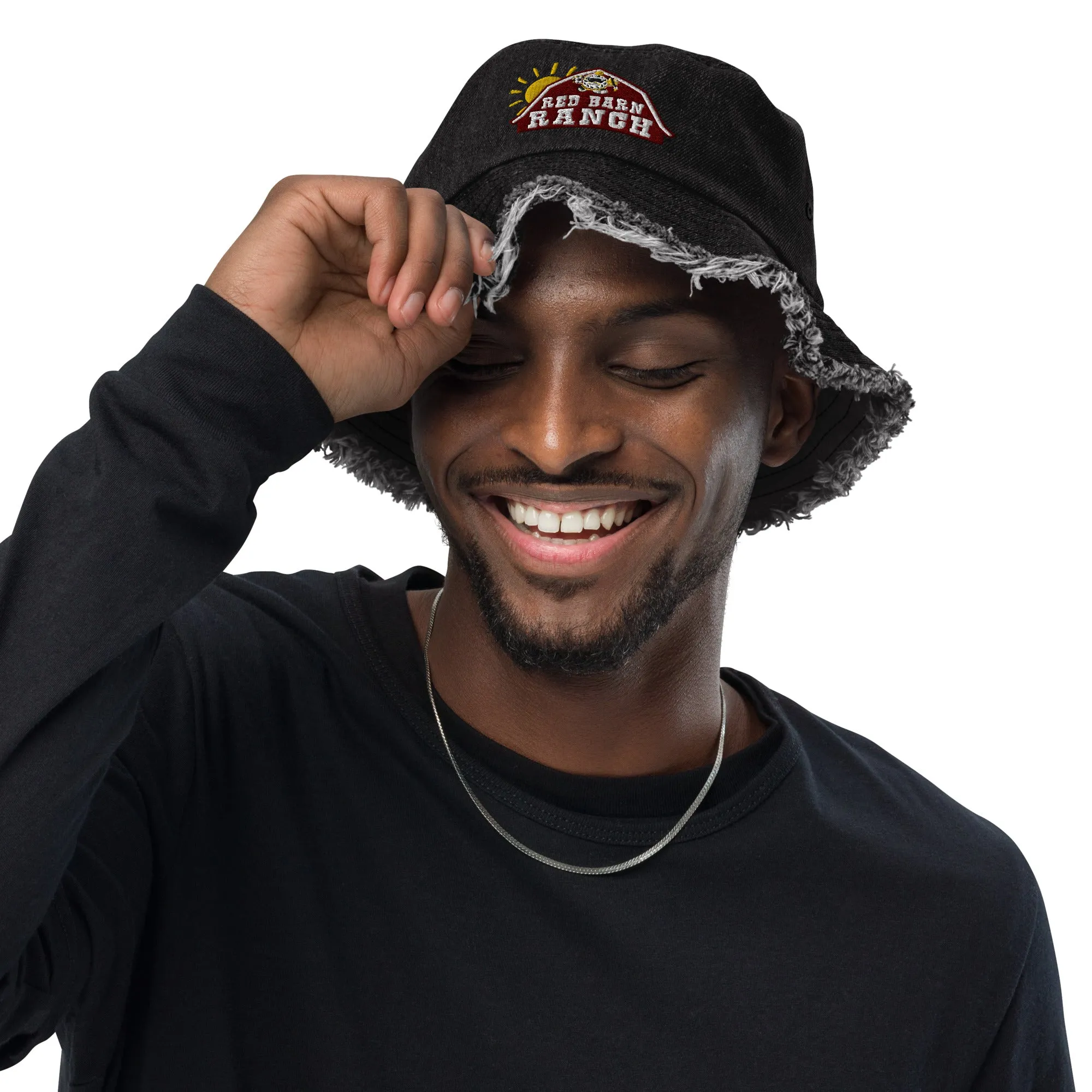 Kids After Hours Distressed Denim Bucket Hat - Red Barn Ranch