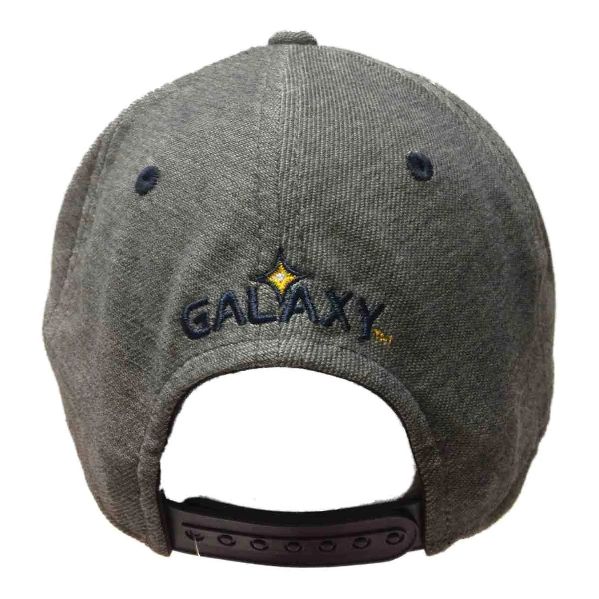 Los Angeles Galaxy Adidas Gray Structured Adj. Snapback Baseball Hat Cap