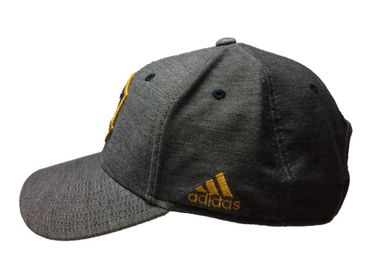 Los Angeles Galaxy Adidas Gray Structured Adj. Snapback Baseball Hat Cap