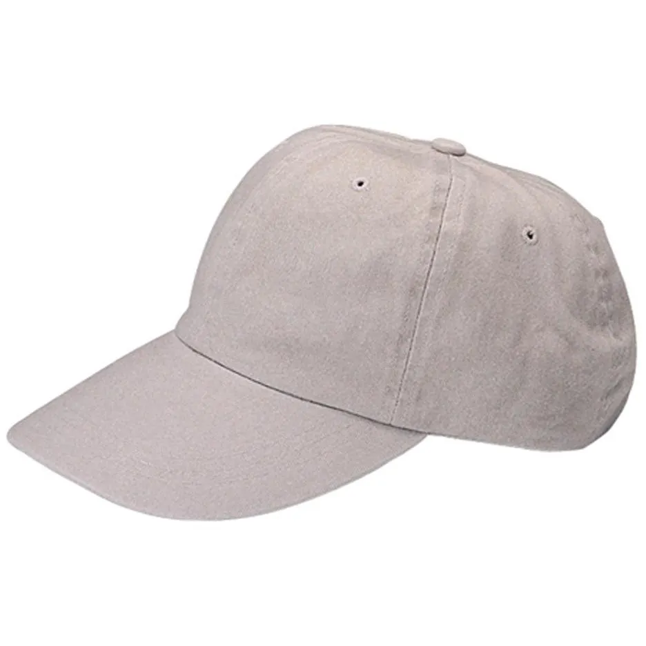 Low Profile Unstructured Pigment Dyed Cotton Twill Adjustable Strapback Baseball Cap