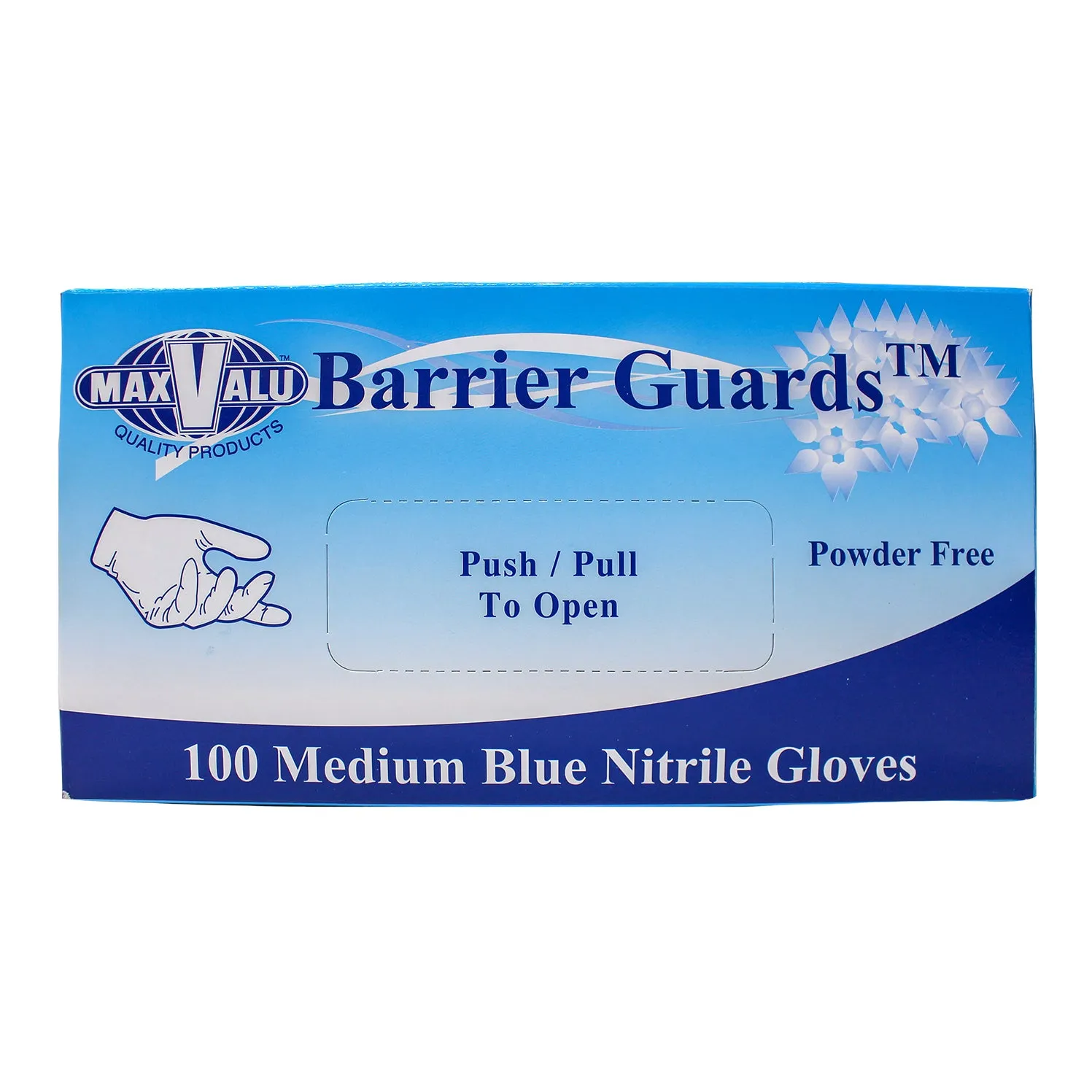 Maxvalu Nitrile Gloves Powder Free Blue Medium