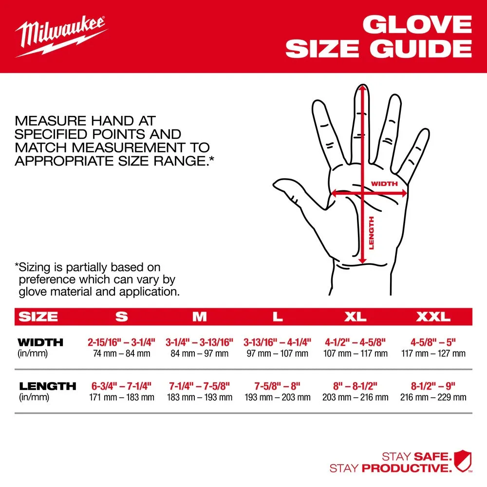 Milwaukee 48-73-7032B 12 Pair Cut Level 9 High-Dexterity Nitrile Dipped Gloves - L