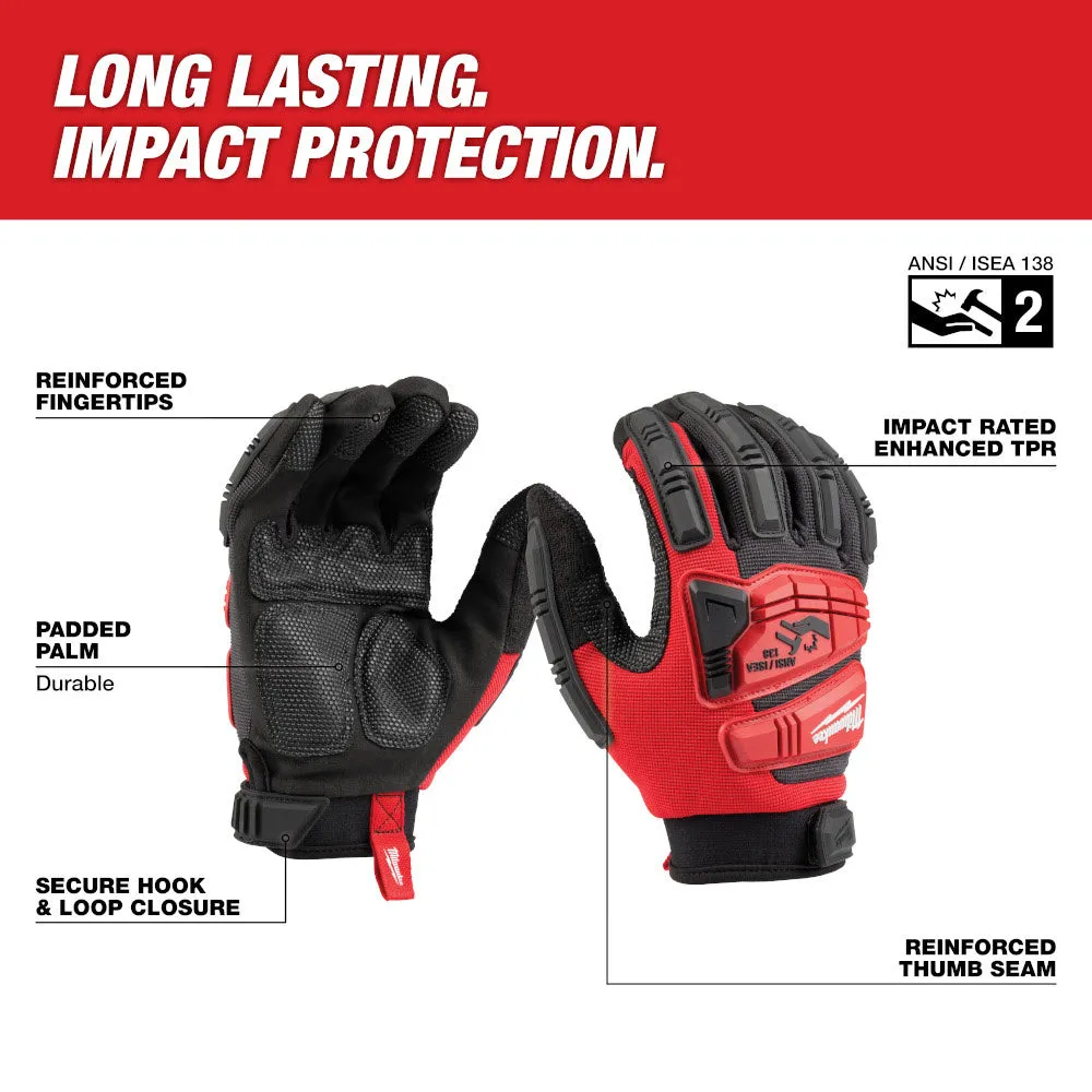 Milwaukee 48-73-8550 Impact Wrecking Work Glove - S