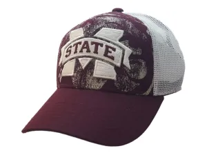 Mississippi State Bulldogs Adidas Structured Mesh Strapback Baseball Hat Cap