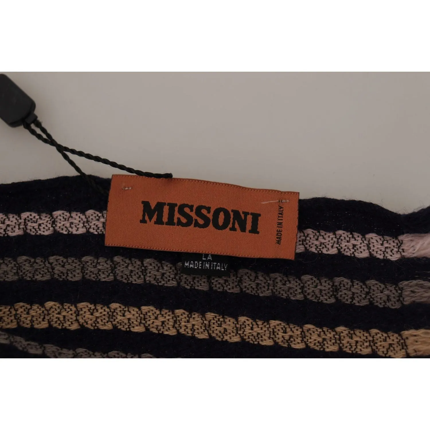 Missoni Authentic Multicolor Wool Mens Scarf