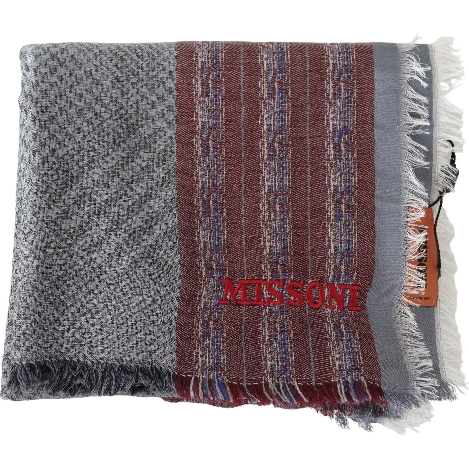 Missoni Chic Multicolor Wool Blend Designer Scarf