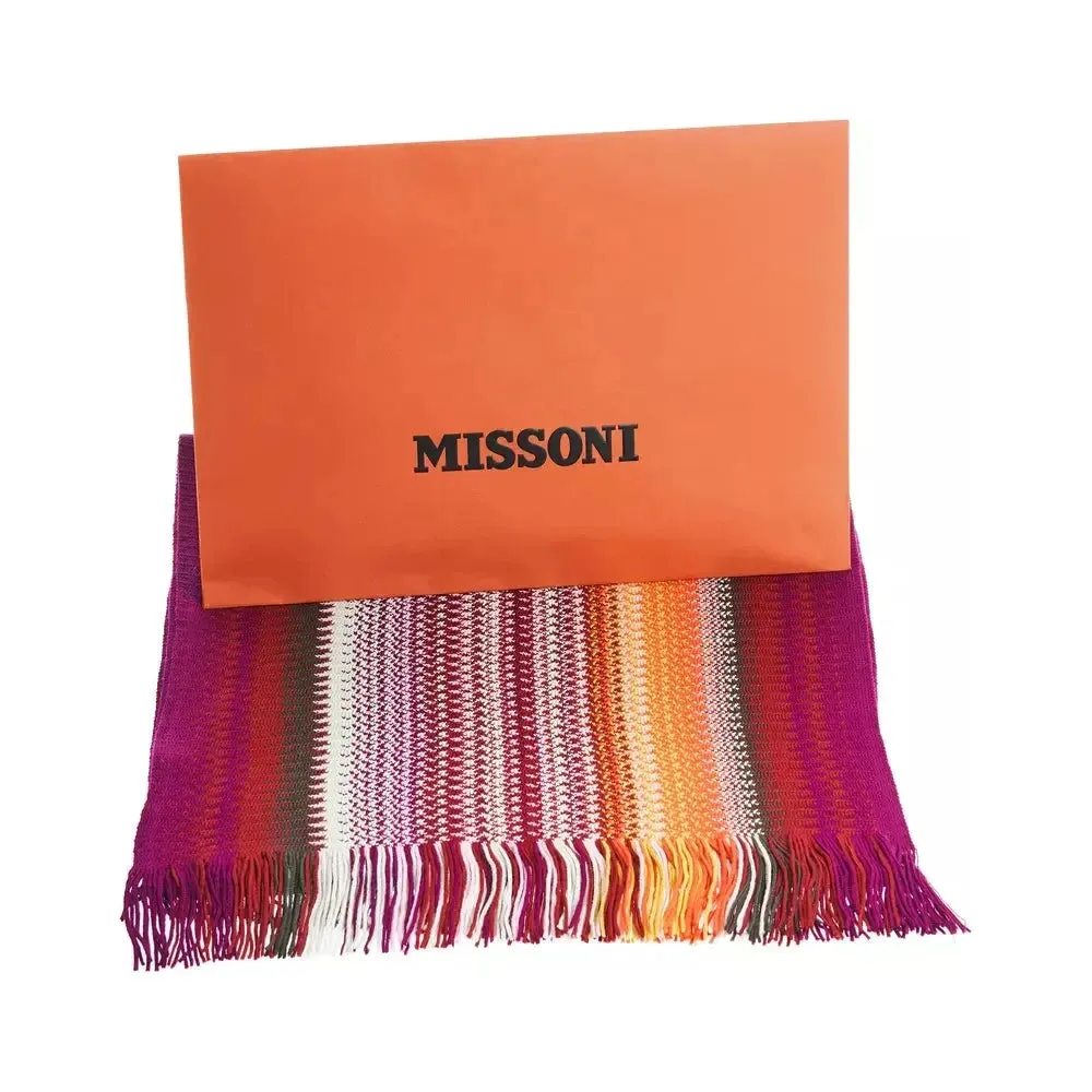 Missoni Multicolor Wool Men Scarf