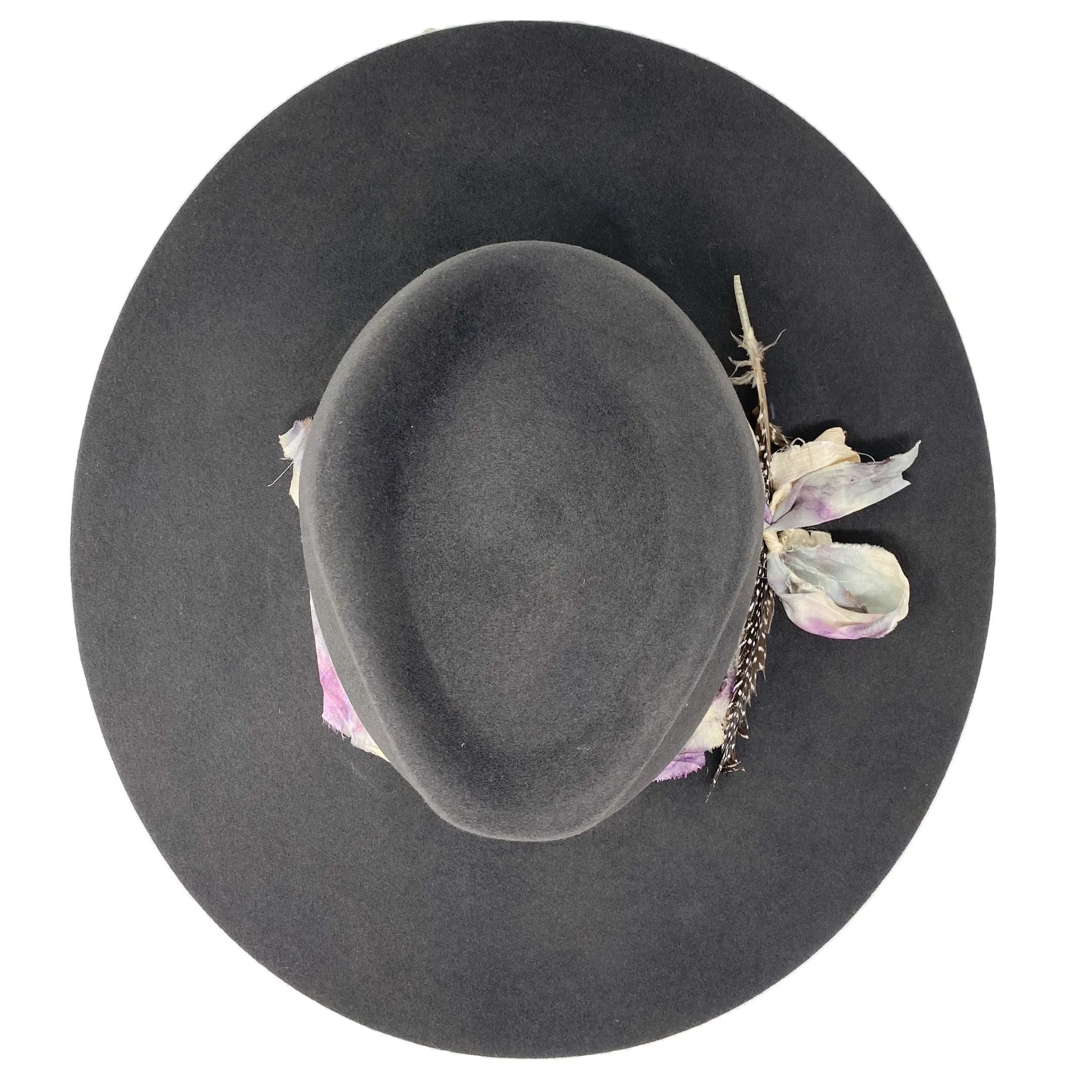 MONTANA FEDORA WITH VINTAGE SILK WASHED BLACK