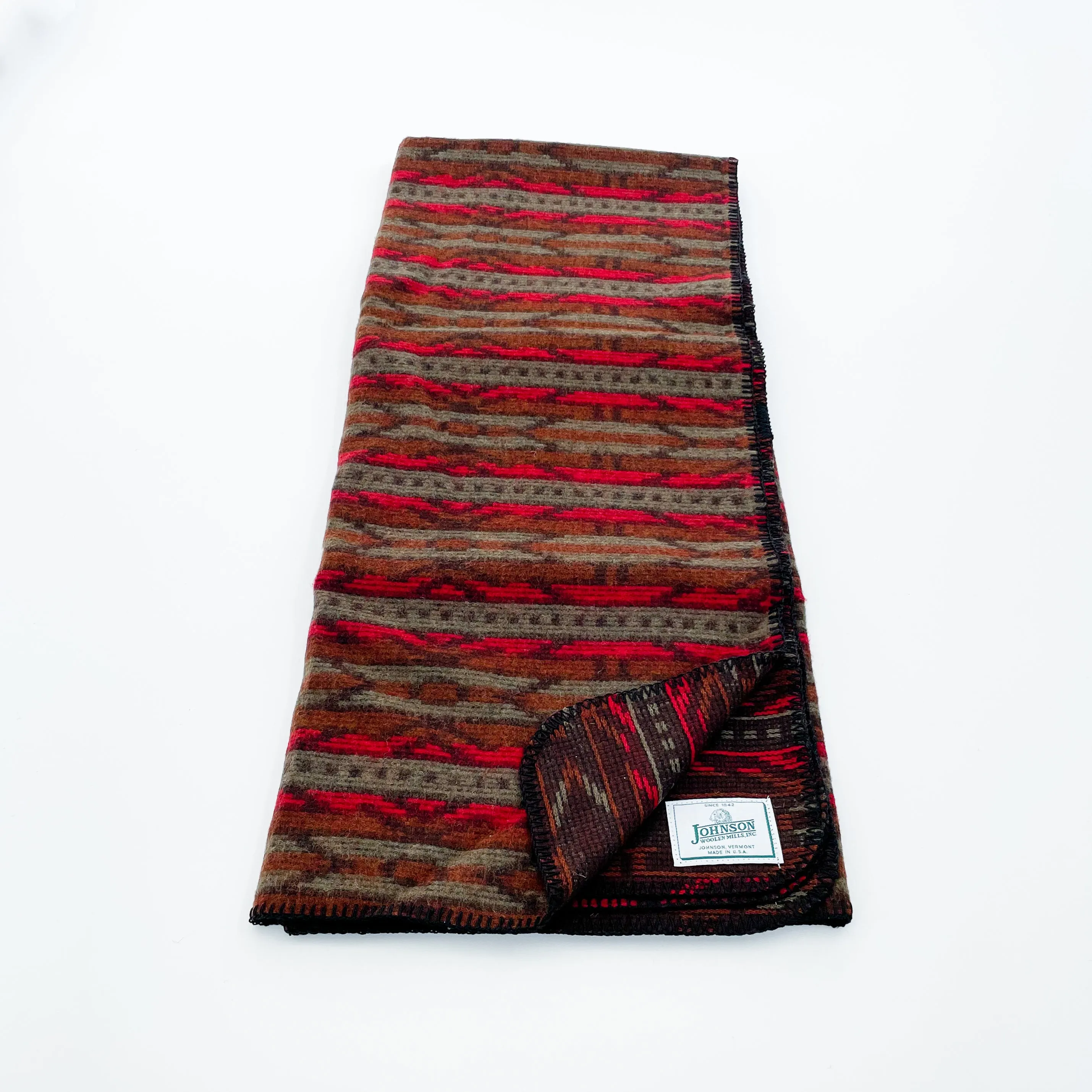 Norris Wool Throw - Red Pine