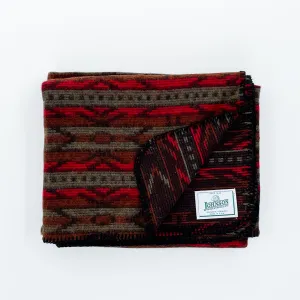 Norris Wool Throw - Red Pine