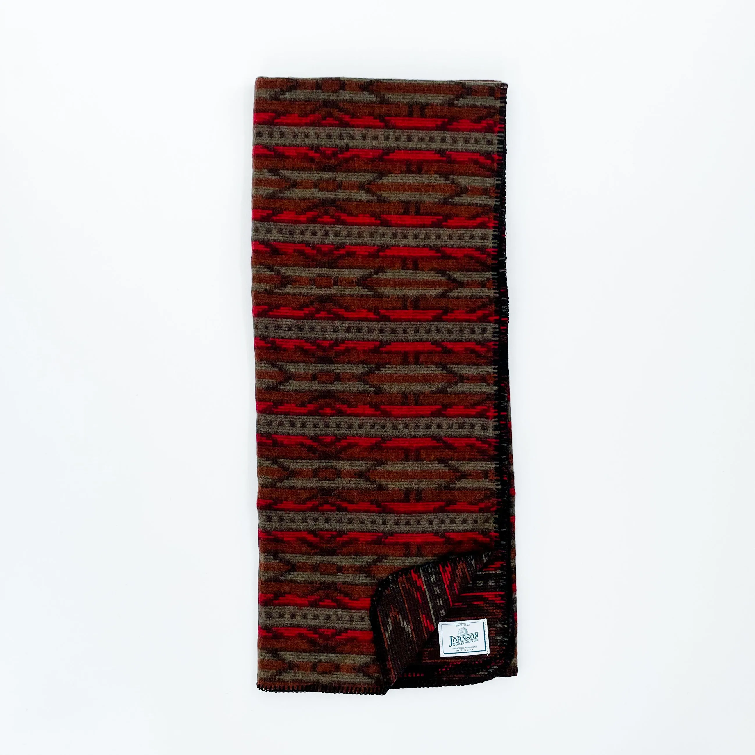 Norris Wool Throw - Red Pine