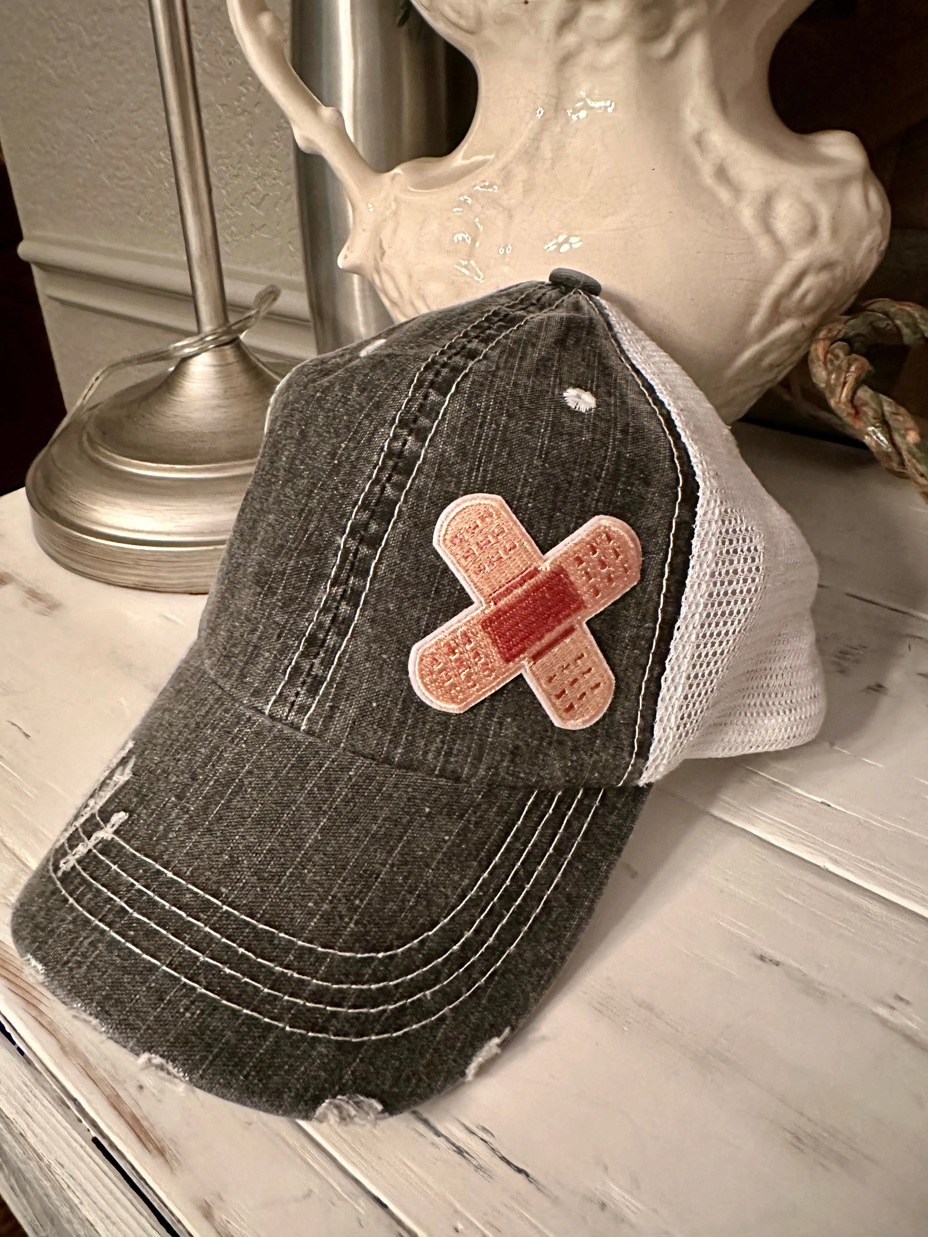 Nurse Bandaid Boo Boo Hat