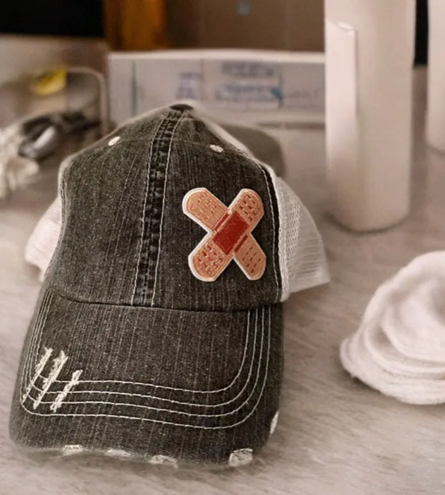 Nurse Bandaid Boo Boo Hat