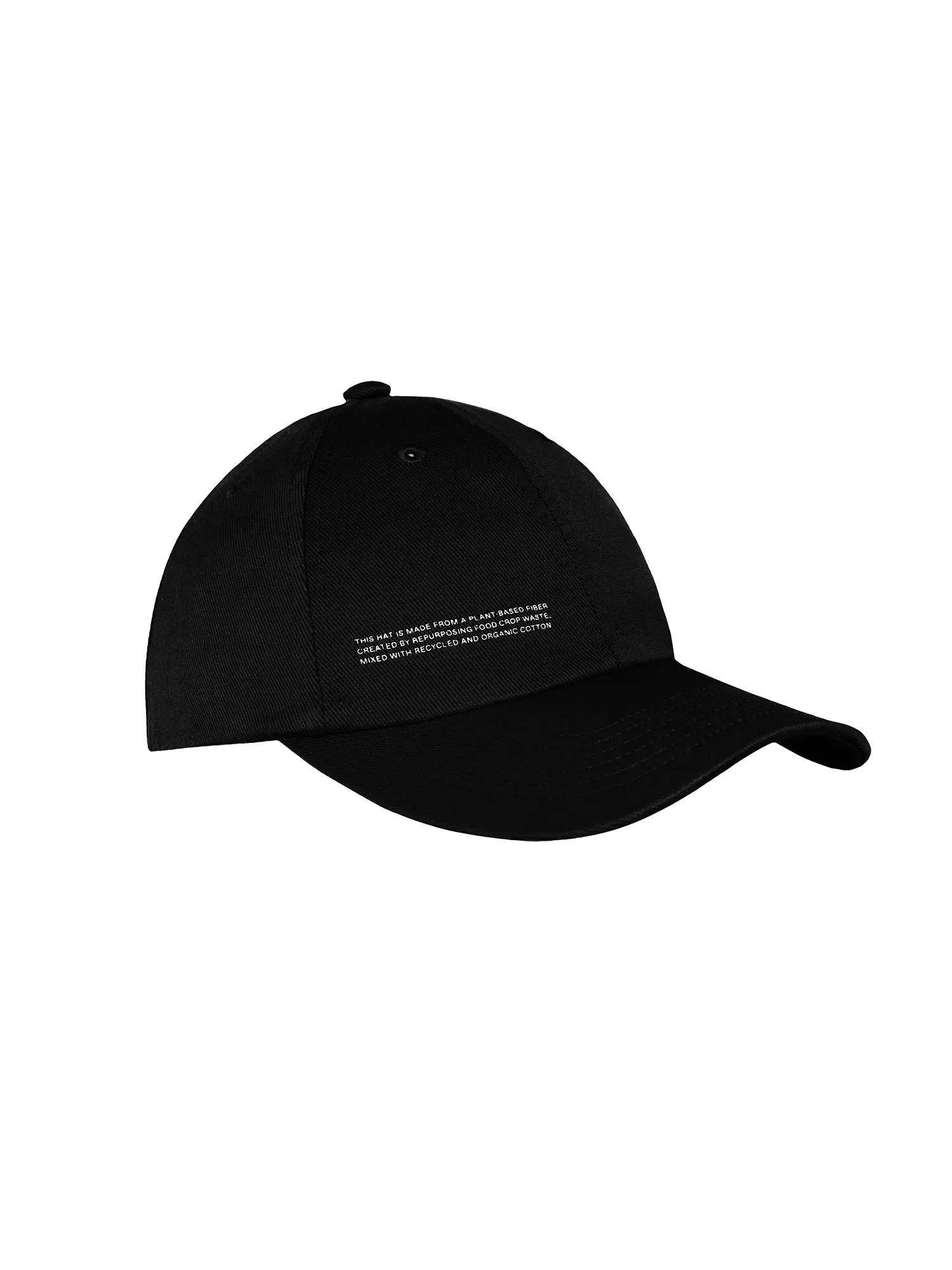 Oilseed Hemp Twill Baseball Cap—black