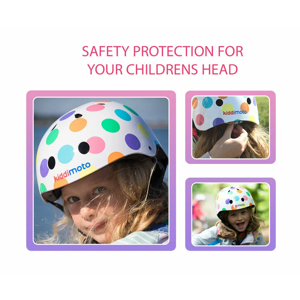 Pastel Dotty Bicycle Helmet