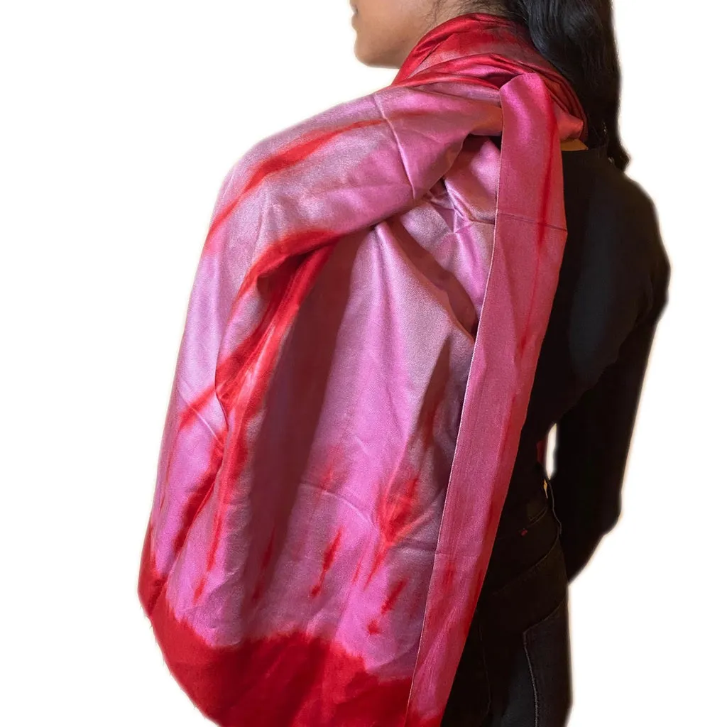 Pink Dawn Silk Scarf