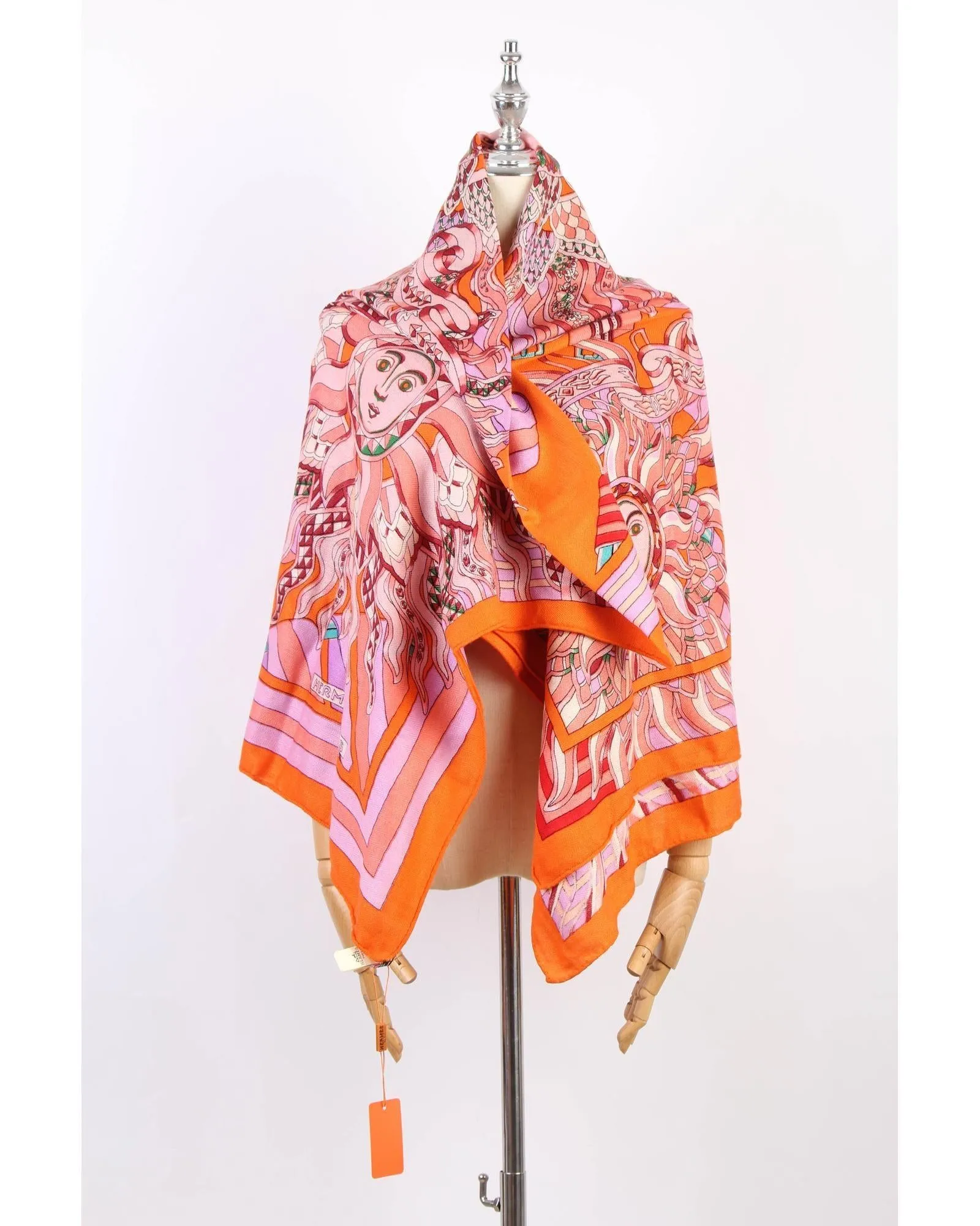 Printed Wool & Silk Scarf