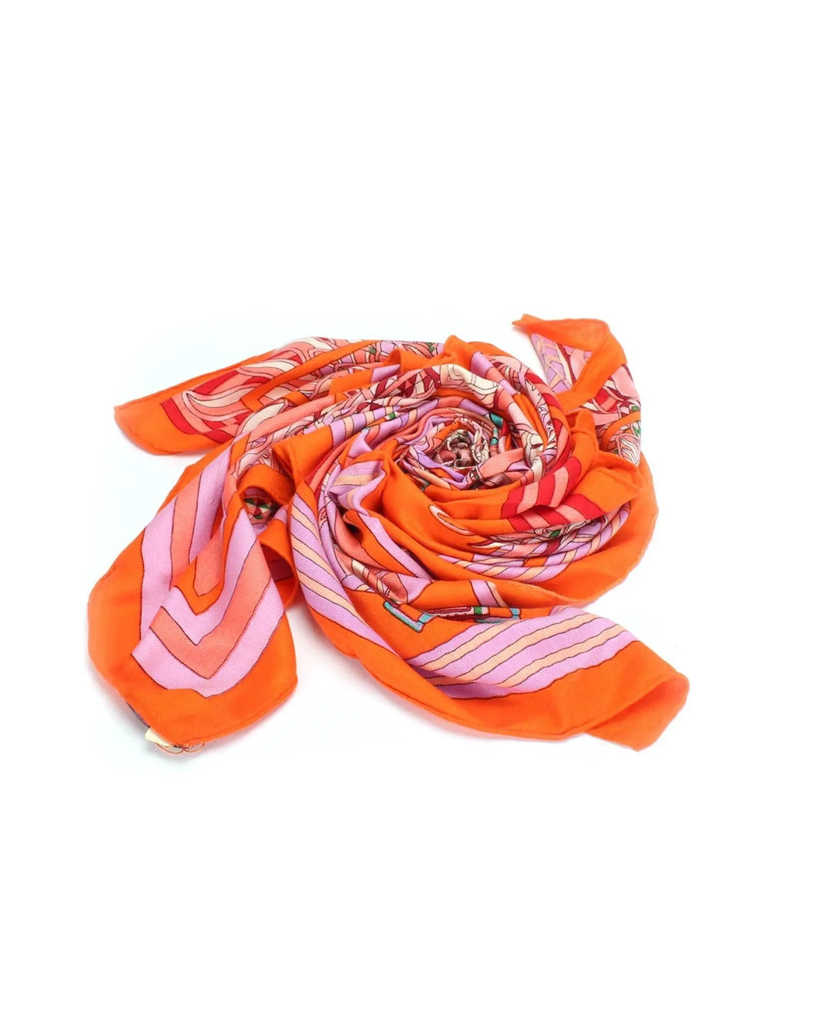 Printed Wool & Silk Scarf