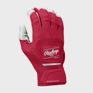 Rawlings Workhorse Batting Gloves | Adult | Scarlet