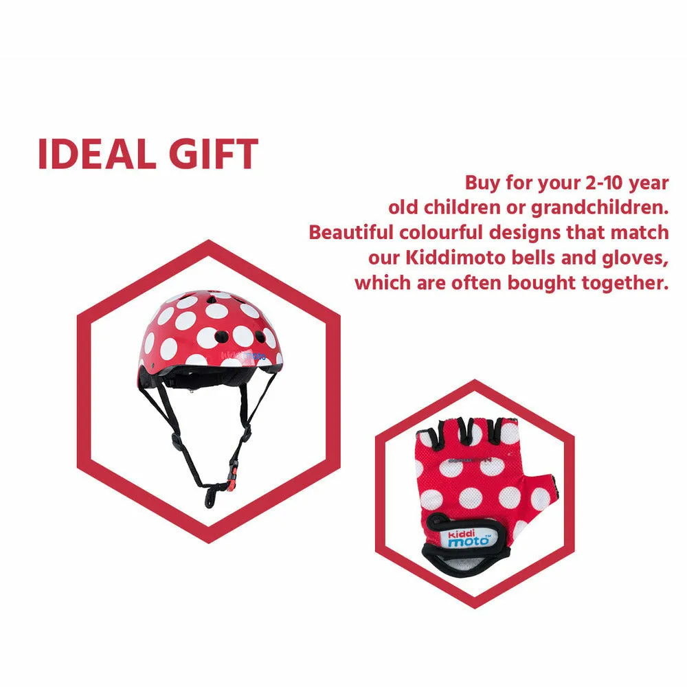 Red Dotty Bicycle Helmet