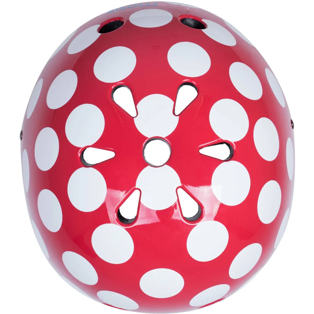 Red Dotty Bicycle Helmet