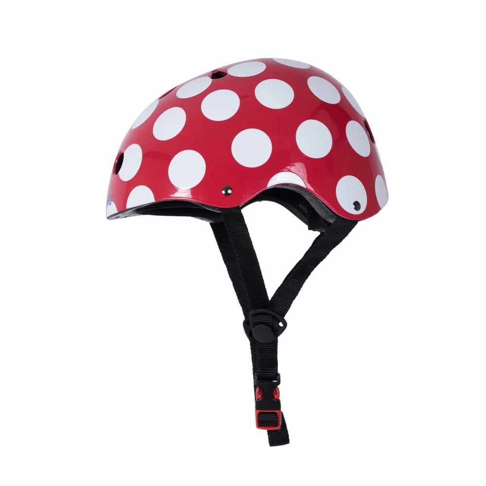 Red Dotty Bicycle Helmet