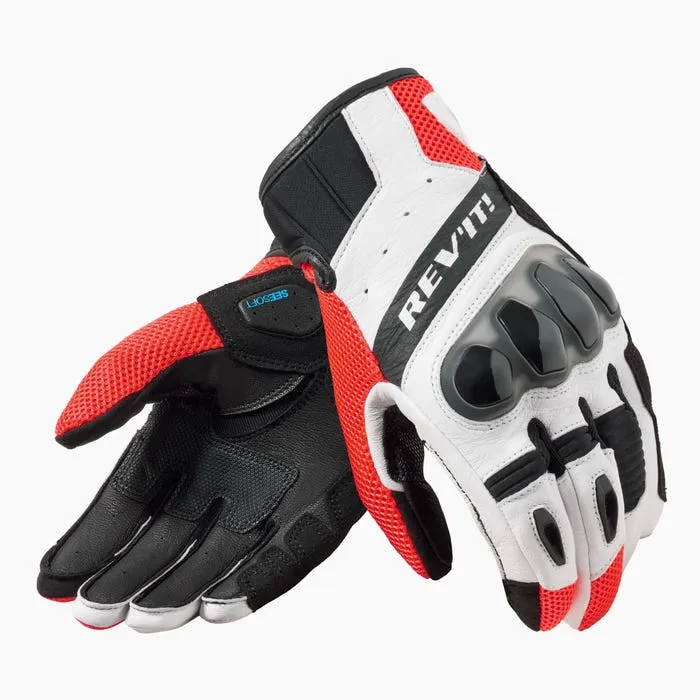 REV’IT! Mens RITMO Leather Motorcycle Gloves