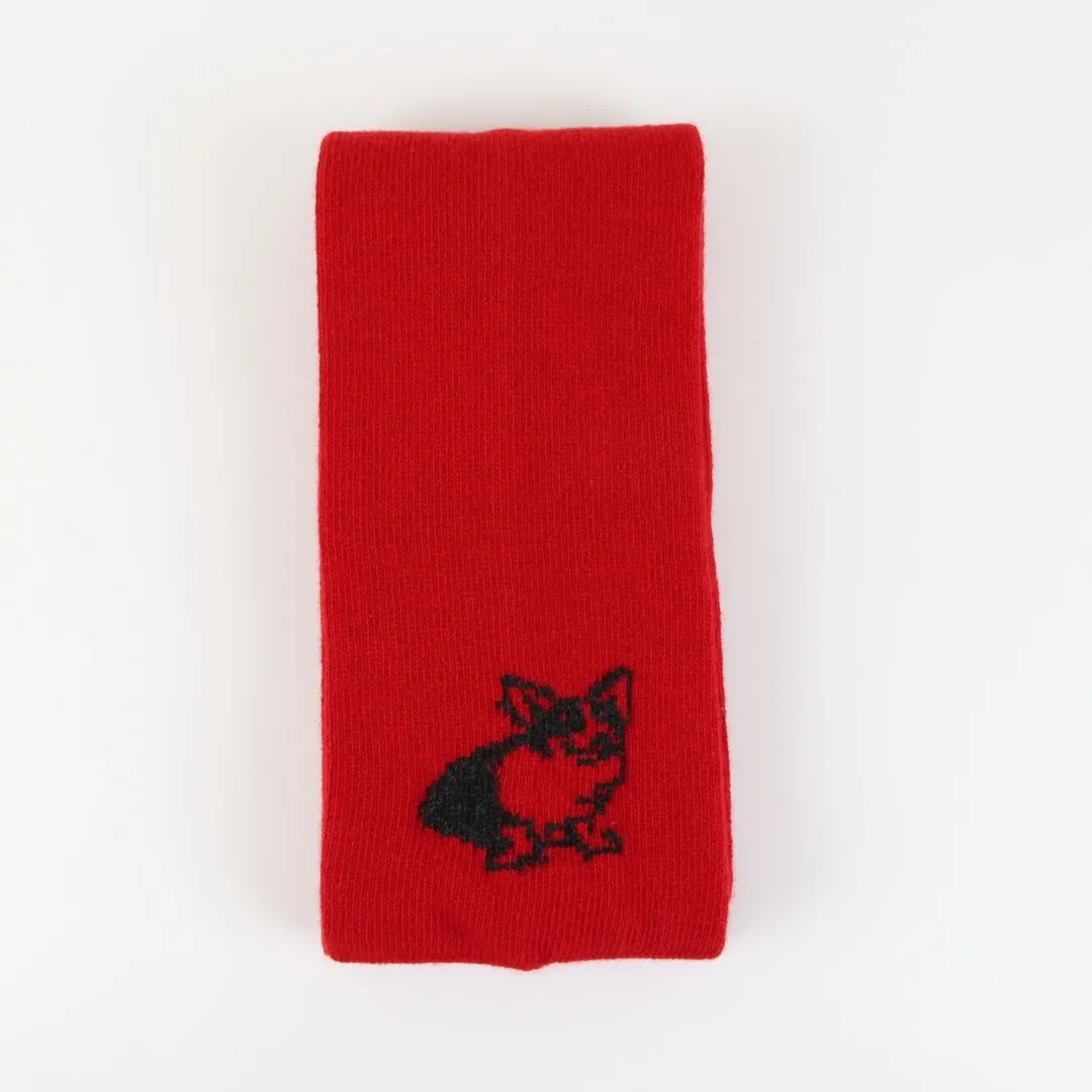 Royal Collection Corgi Dog Small Wool Scarf