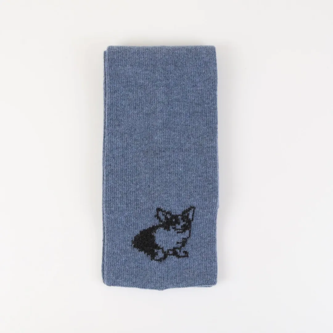 Royal Collection Corgi Dog Small Wool Scarf