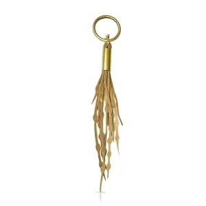 Seaweed Tassel in Sand Leather