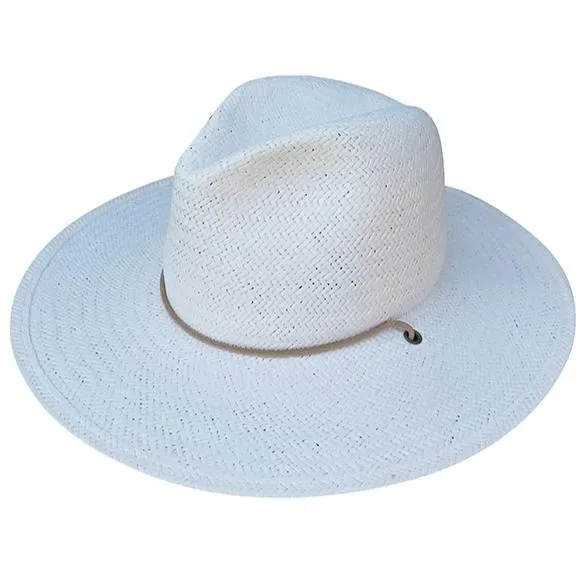 SEDONA STRAW FEDORA WHITE