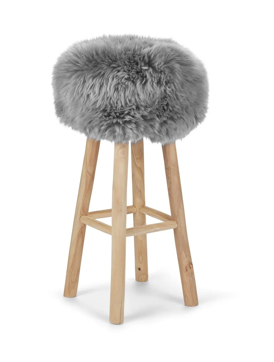 Sheepskin Stool Cover | Ø35xH17 cm