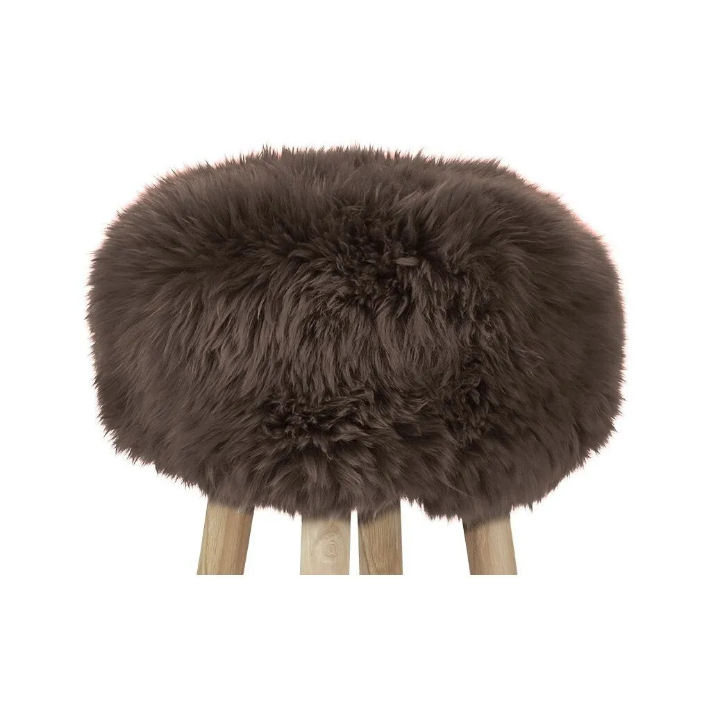 Sheepskin Stool Cover | Ø35xH17 cm