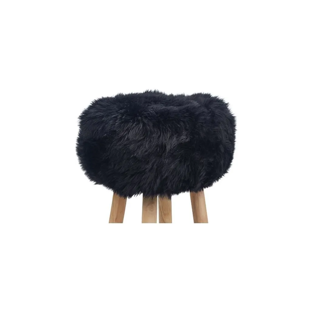 Sheepskin Stool Cover | Ø35xH17 cm