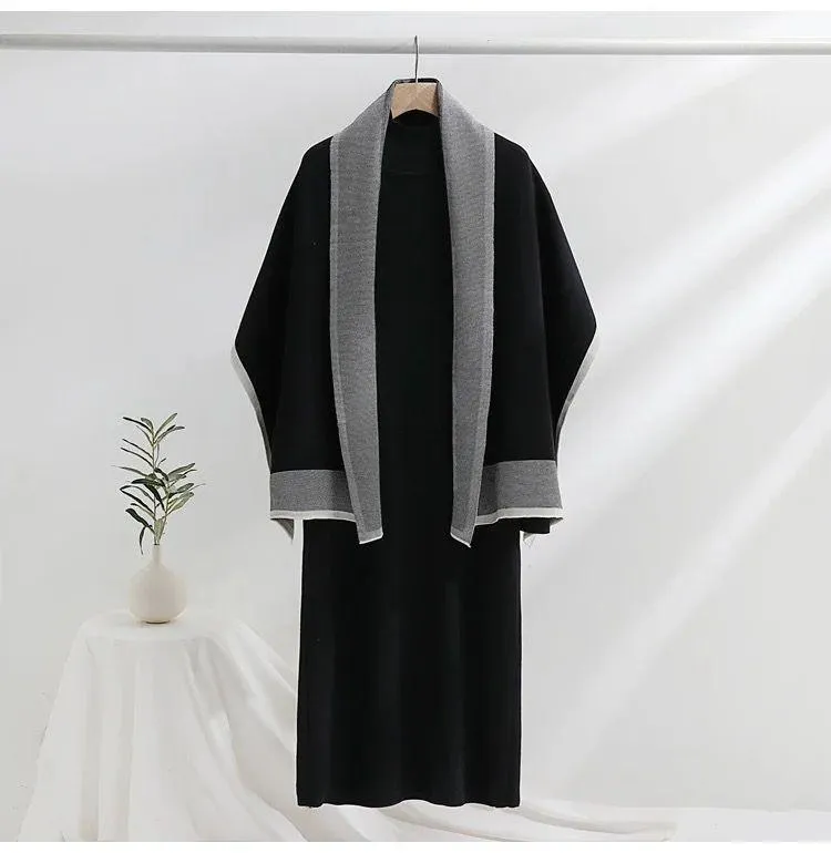 Shirley Statement Winter Dress with Stole