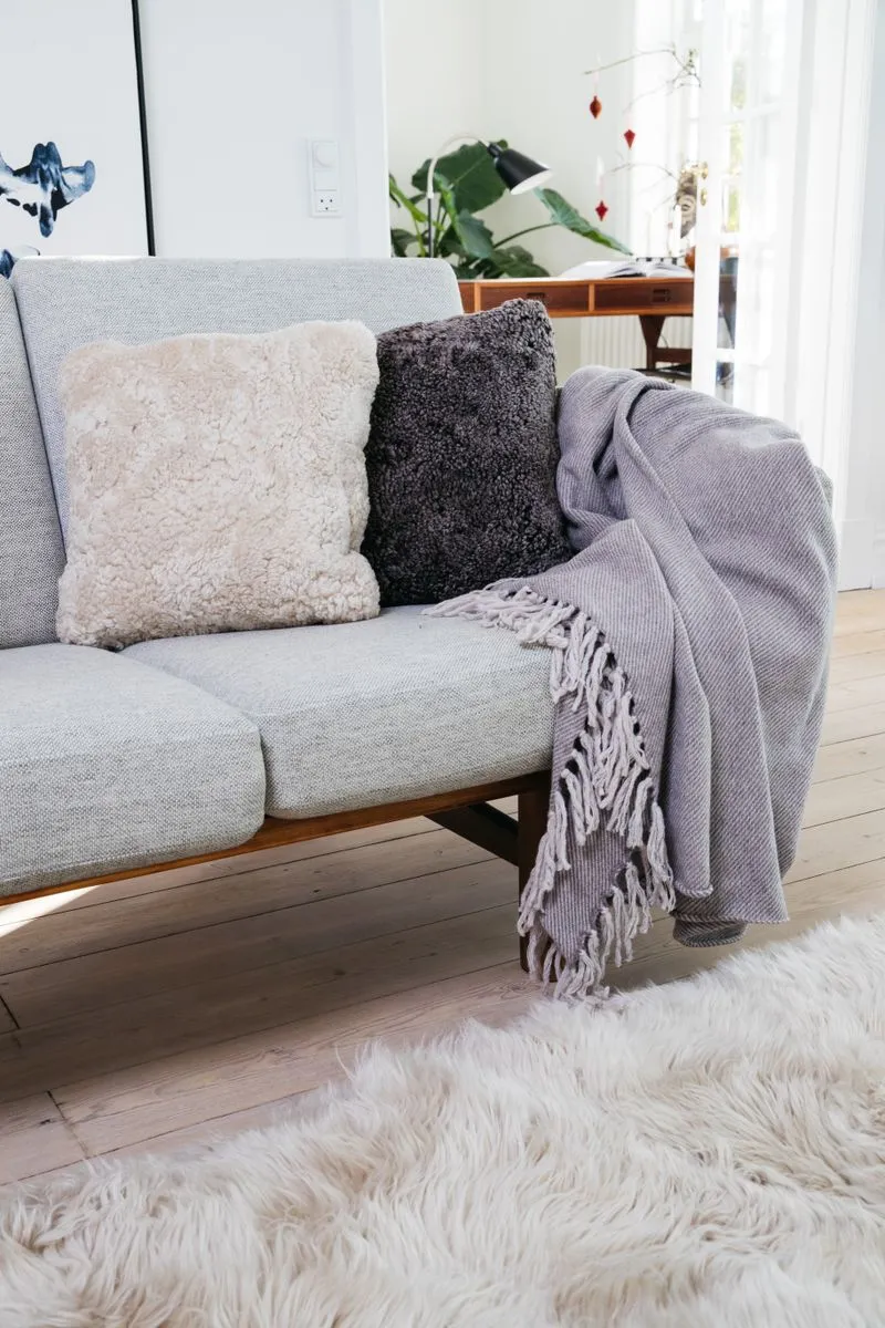 Short-Wool Sheepskin Cushion | Doublesided |  40x40 & 56x56 cm