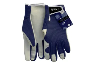 Sprout Goatskin  Garden Gloves - Navy