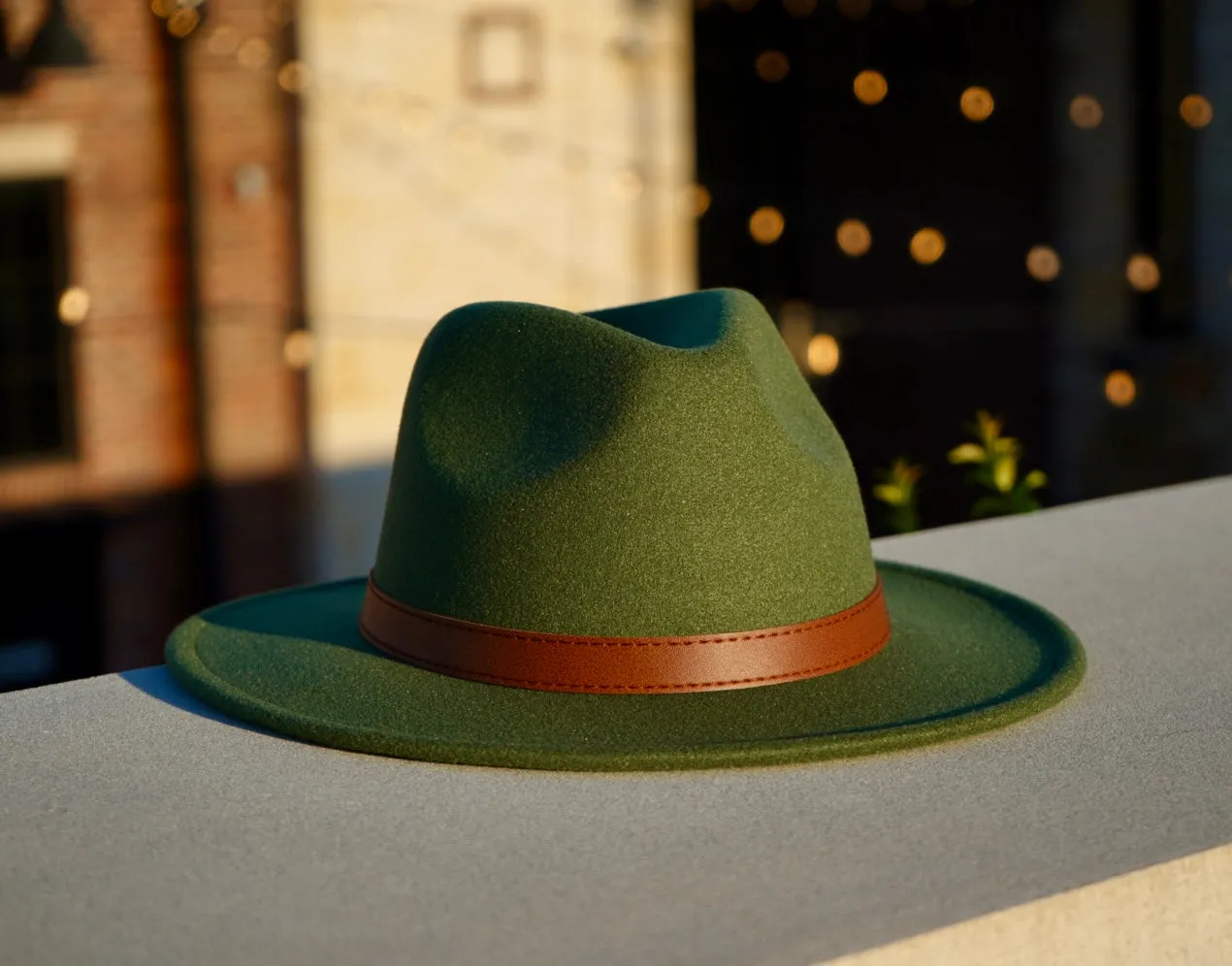 Taylor Fedora - Army Green