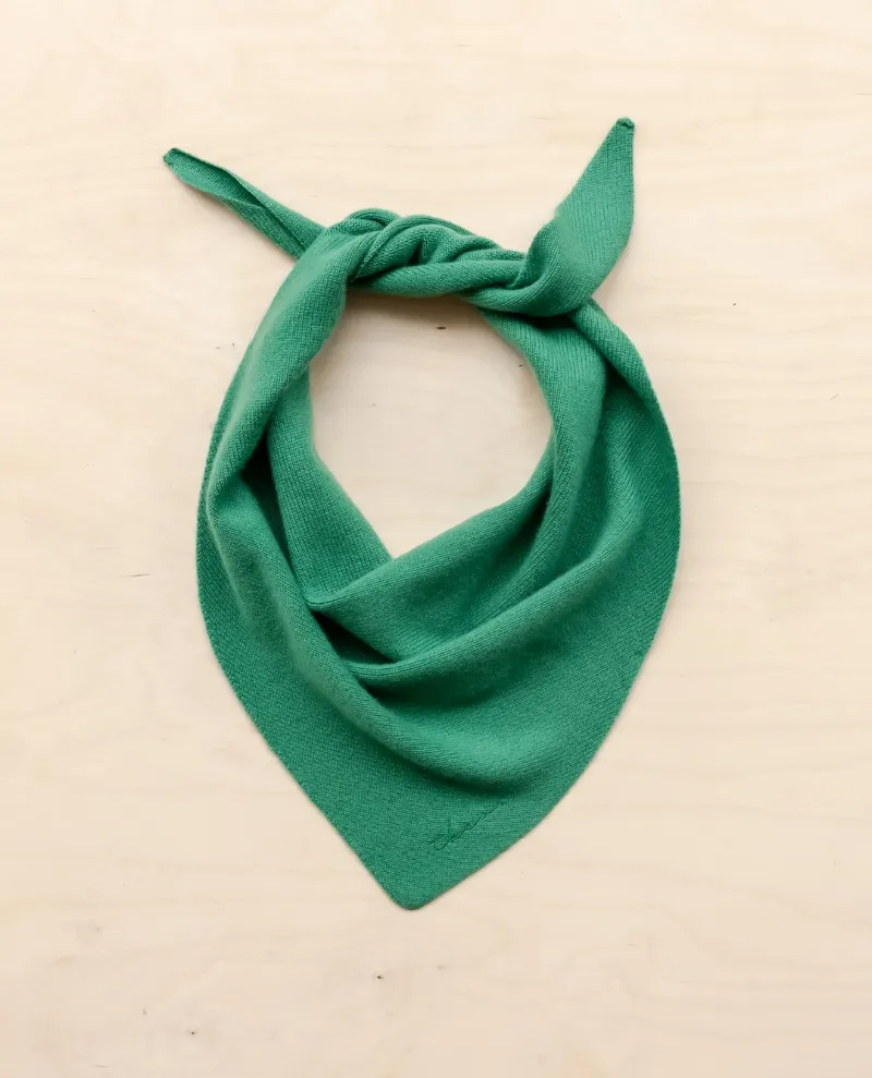 TBCo Merino Green Triangle Scarf