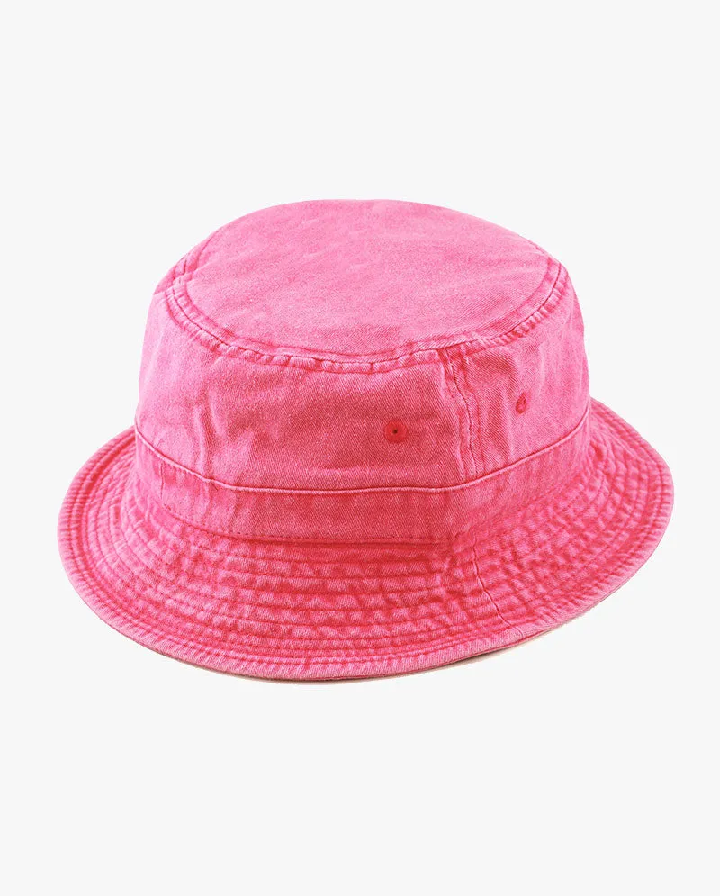 The Hat Depot - Pigment Cotton Bucket Hat