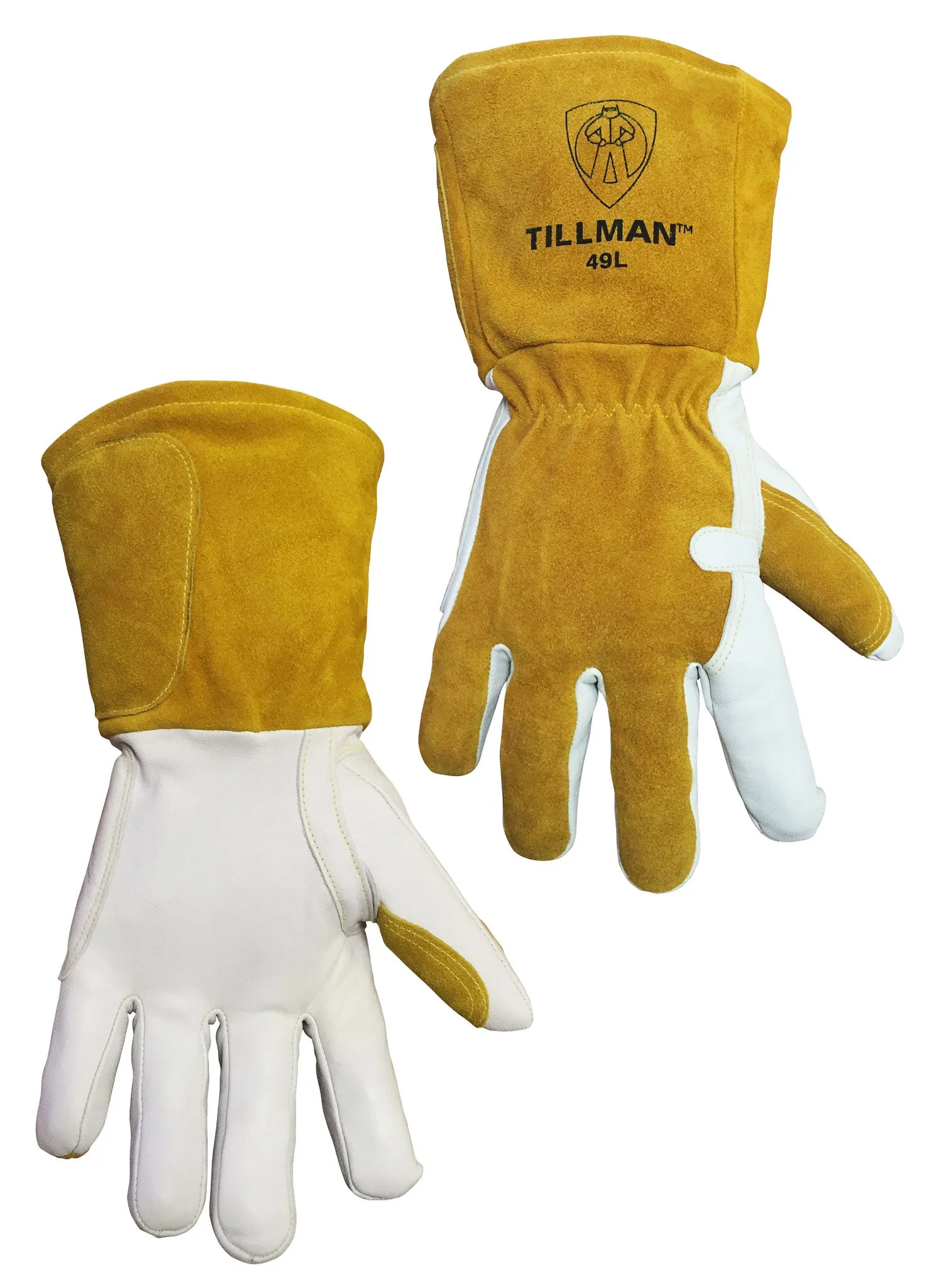 Tillman 49 Lined Goatskin/ Split Back with 5" Cuff MIG Gloves (1 Pair)