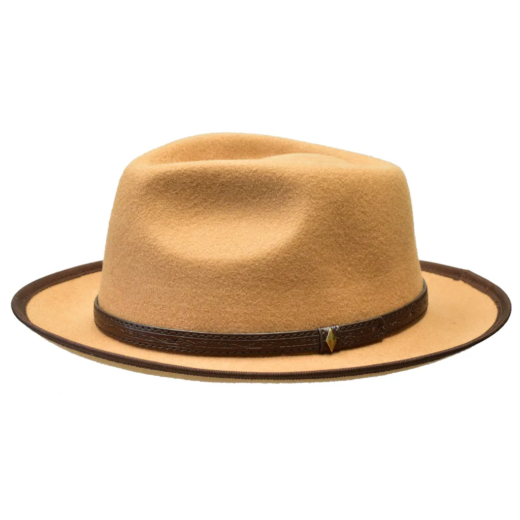 Toledo Classic Brim Wool Fedora by Bruno Capelo