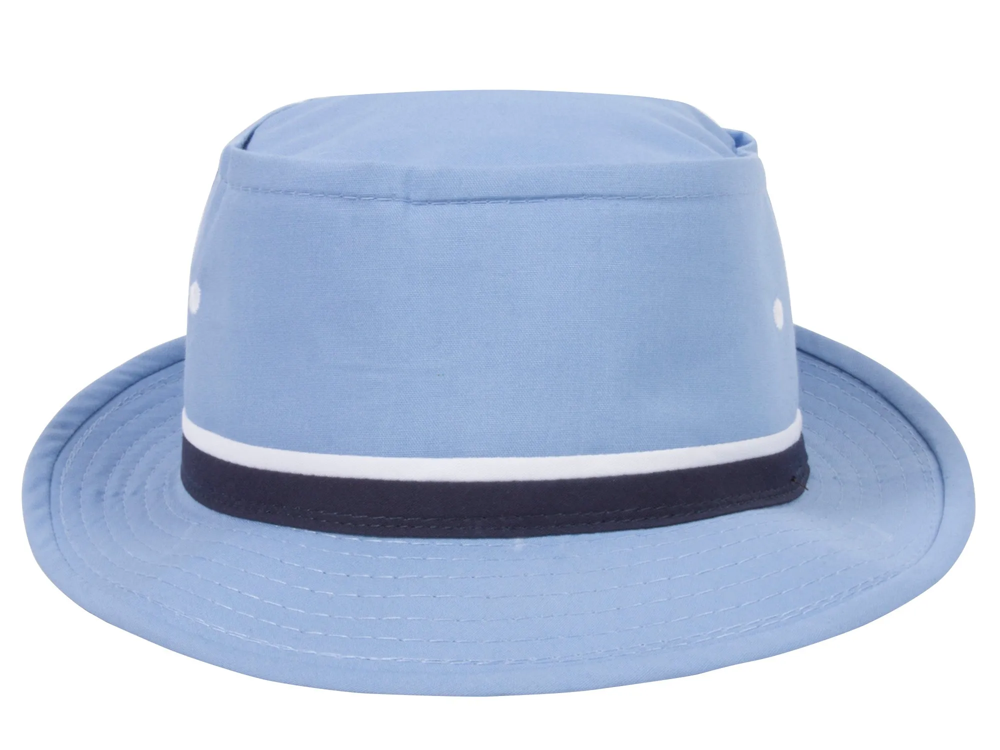 Top Headwear Packable Pork Pie Ribbon Bucket Hat