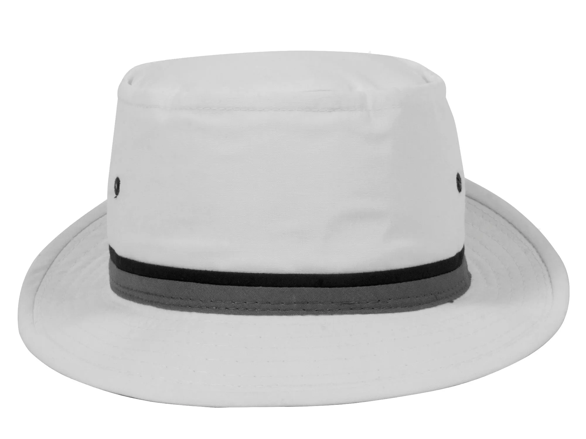 Top Headwear Packable Pork Pie Ribbon Bucket Hat