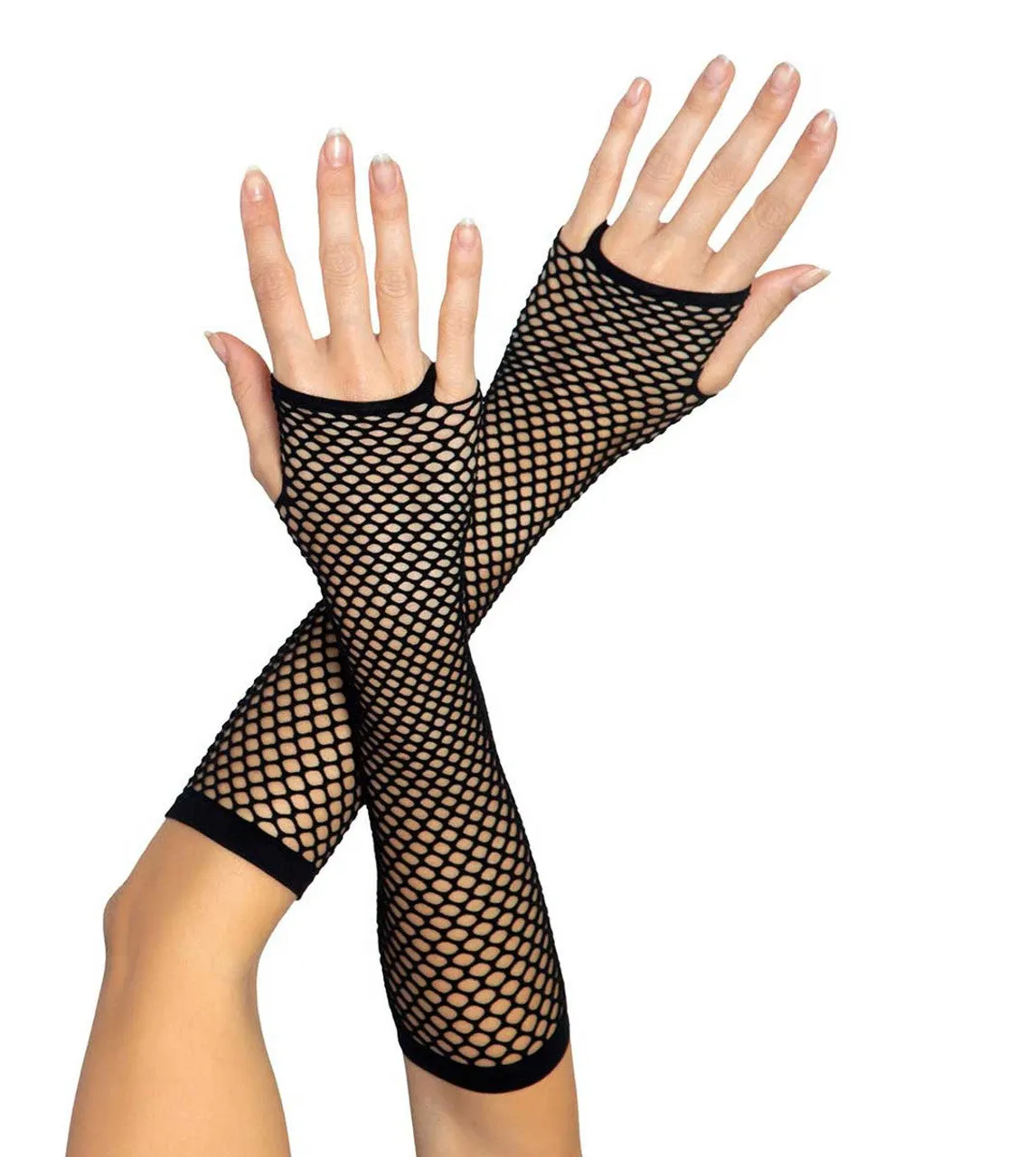 Triangle Net Fingerless Gloves