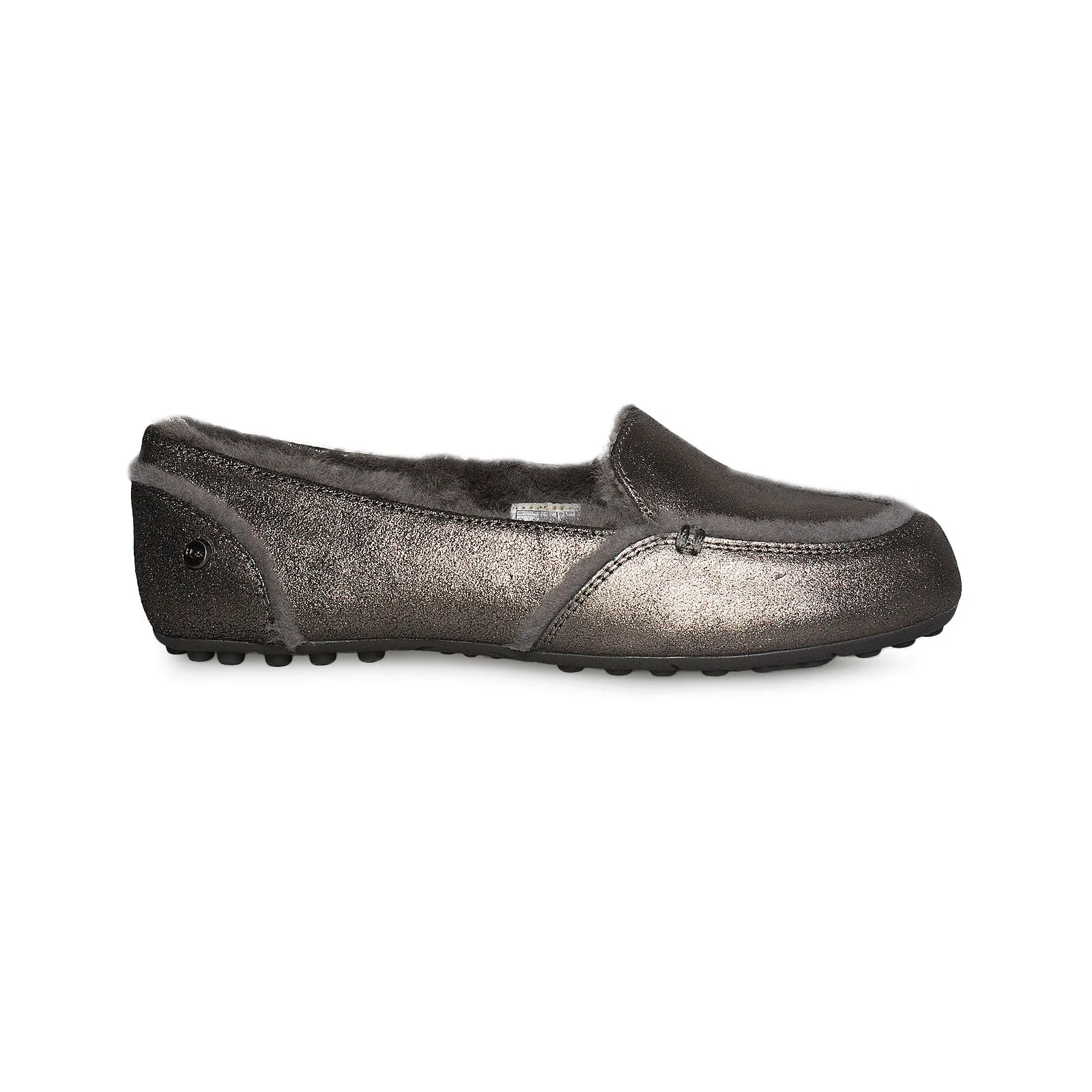 UGG Hailey Metallic Gunmetal Slippers - Women's