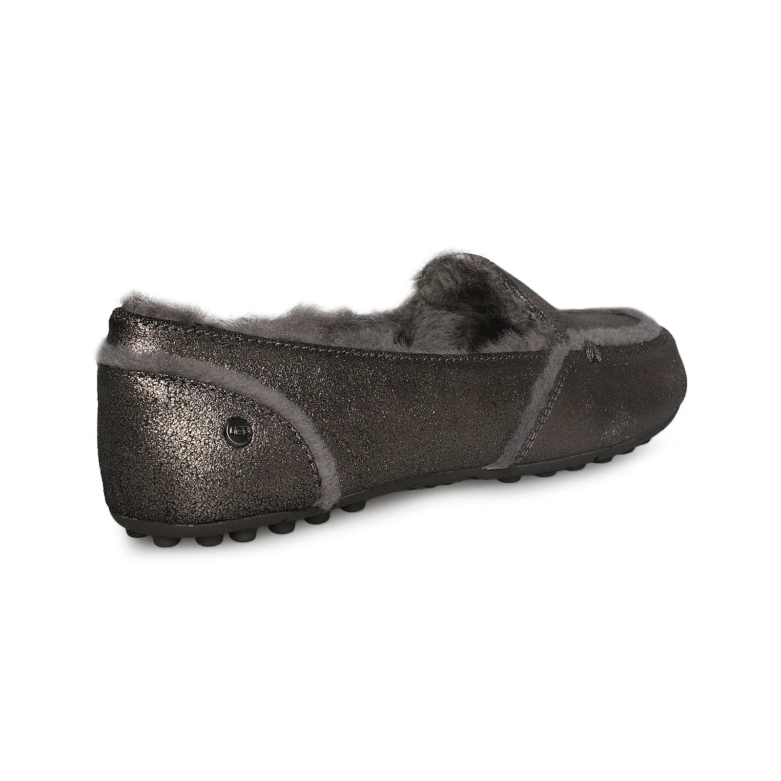 UGG Hailey Metallic Gunmetal Slippers - Women's